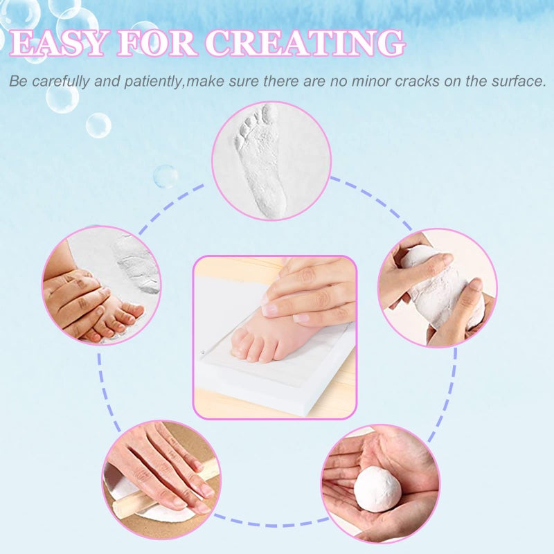 MICKYU Baby Hand and Footprint Kit | Newborn Baby Essentials Must Haves Personalized Gifts for New Mom - Image 4